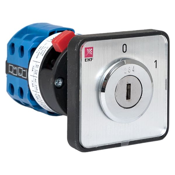 

Переключатель кулачковый EKF pk-1-113-10 ПК-1-113 10А 3P «0-1» с ключом, pk-1-113-10