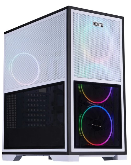 

Корпус eATX 1STPLAYER INFINITY IF8 ARGB White IF8-WH-4FO7-14-W без БП, 2*USB 3.0, USB Type-C, INFINITY IF8 ARGB White