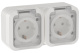 фото Розетка двухместная с заземлением  IEK TS-R26-16-55-G-K01 в Санкт-Петербургe