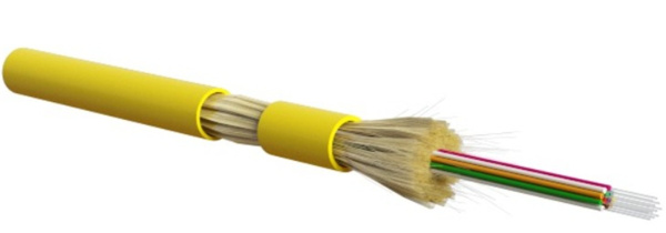 Изображение товара Кабель волоконно-оптический Hyperline FO-DT-IN-9S-16-LSZH-YL 16 волокон