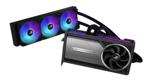 Изображение товара Видеокарта PCI-E ASUS GeForce RTX 5090 ROG ASTRAL LC GAMING OC Fluid Force (ROG-ASTRAL-LC-RTX5090-O32G-GAMING)