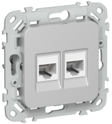 фото Розетка компьютерная  IEK FI-K22-1-K47