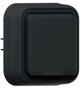 фото Розетка с заземлением с крышкой  EKF BT2-SOA-111