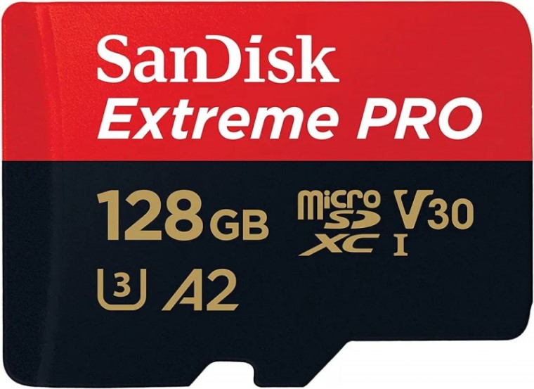 

Карта памяти 128GB SanDisk Extreme PRO SDSQXCD-128G-GN6MA for 4K Video on Smartphones, Action Cams Drones 200MB/s Read, 90MB/s Write, Lifetime Warrant, Extreme PRO