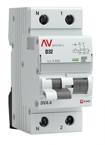 фото Автомат дифференциальный EKF rcbo6-1pn-32D-30-a-av в Красноярске