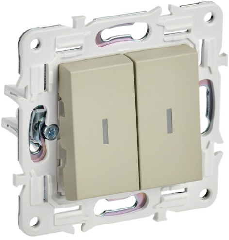 фото Переключатель двухклавишный  IEK SK-V22-1-10-K10 в Уфе