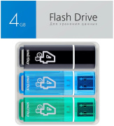 фото Накопитель USB 2.0 4GB  SmartBuy SB004GB2GSKBGSET