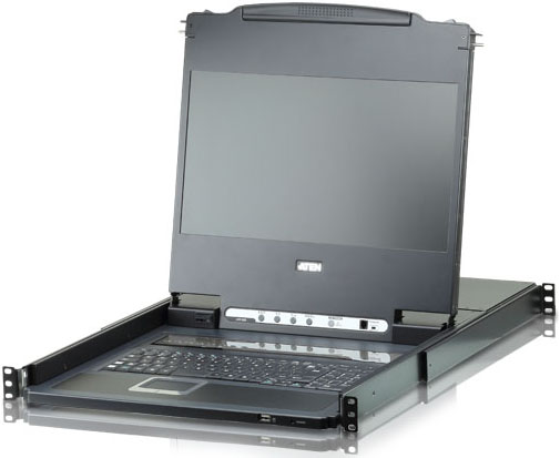 

Переключатель KVM Aten CL6708MW-ATA-RG switch, KVM, 1 user консоль LCD 17" => 8 cpu/портов/port USB+DVI+AUDIO, с KVM-шнурами USB+DVI+AUDIO 2x1.8м., 19, CL6708MW-ATA-RG