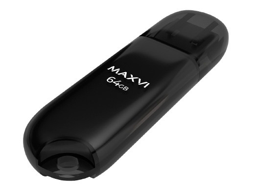 Изображение товара Флеш-накопитель MAXVI P1 64GB USB 2.0 USB Type-A Черный