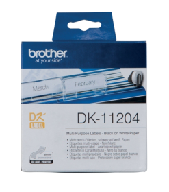 

Наклейка Brother DK11204 Многофункциональные наклейки Brother (400 шт - 17 x 54 мм), DK11204