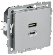 фото Розетка USB  IEK BR-U22-045-K47
