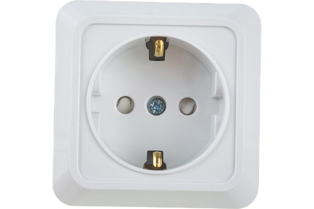 

Розетка IN HOME 4690612000954 BOLLETO 1-м защ. шторки с заземл. накл. 7028х бел., 4690612000954