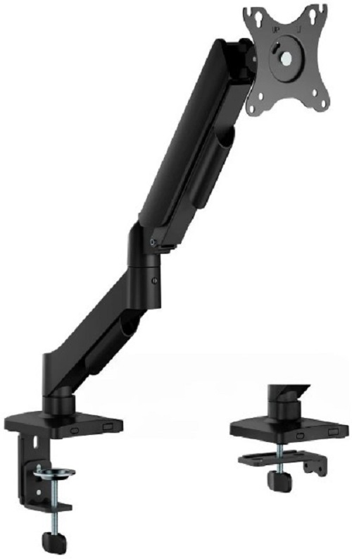 

Кронштейн Ultramounts UM739 для мониторов, черный 17"-32" макс.9кг крепление к столешнице, поворот и наклон, UM739