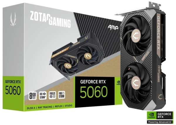 фото Видеокарта Zotac GeForce RTX 5060 AMP (ZT-B50600F-10M) в Самаре