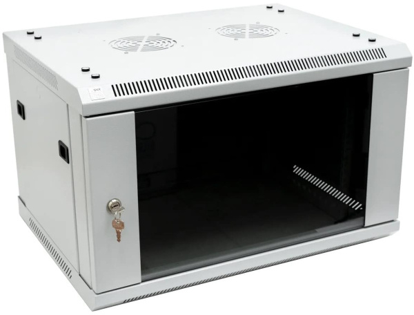 Изображение товара Настенный шкаф для оборудования SNR TWC-12-SF-R-BD 19 дюймов серый