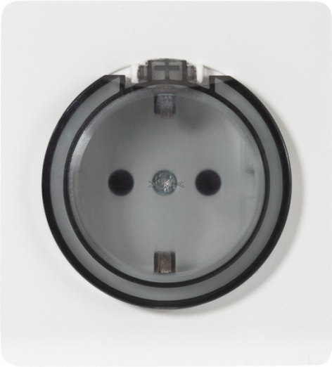 фото Розетка с заземлением  KRANZ KR-78-0702-1 в Омске