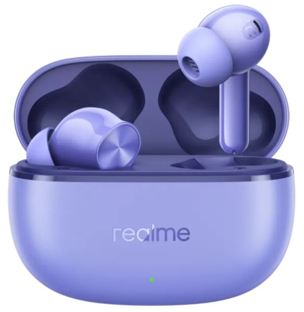 

Гарнитура wireless Realme Buds T200 Lite 6941764454514 внутриканальные фиолетовый bluetooth в ушной раковине, Buds T200 Lite