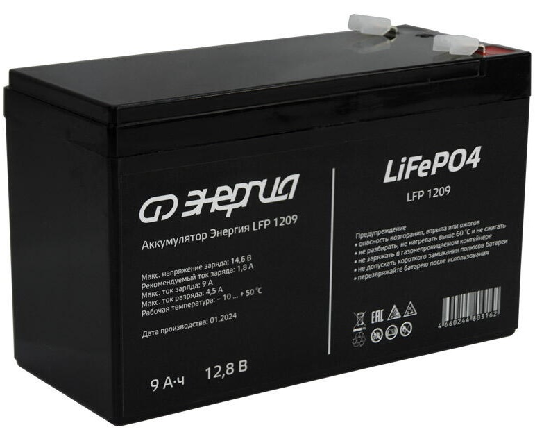 

Аккумулятор Энергия LFP 1209 L0201-0154, LFP 1209