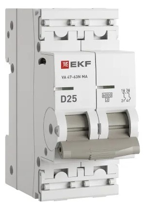 Изображение товара Автоматический выключатель EKF M63MA6240D 40А IP20 для защиты цепей