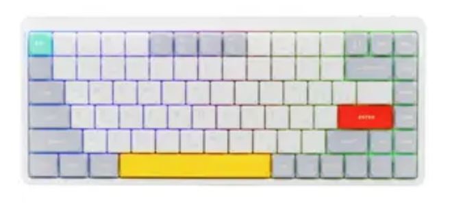 

Клавиатура Wireless Nuphy AIR75 V2 QMK, ionic white, RGB, Hot Swap, Brown Switch, AIR75 V2