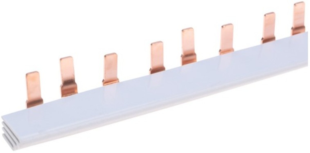 

Шина Rexant 11-2244-1 соединительная типа PIN 12 штырей 3Р 63 А 22 см, 11-2244-1