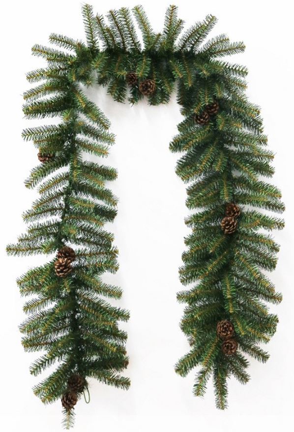 

Гирлянда NEON-NIGHT 307-221 еловая с шишками 2,7м, диаметр 36см, ПВХ, 307-221