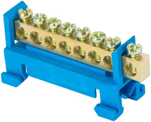 Изображение товара Шина EKF sn0-63-8-sb-r для заземления и нулевых проводников на DIN-рейку