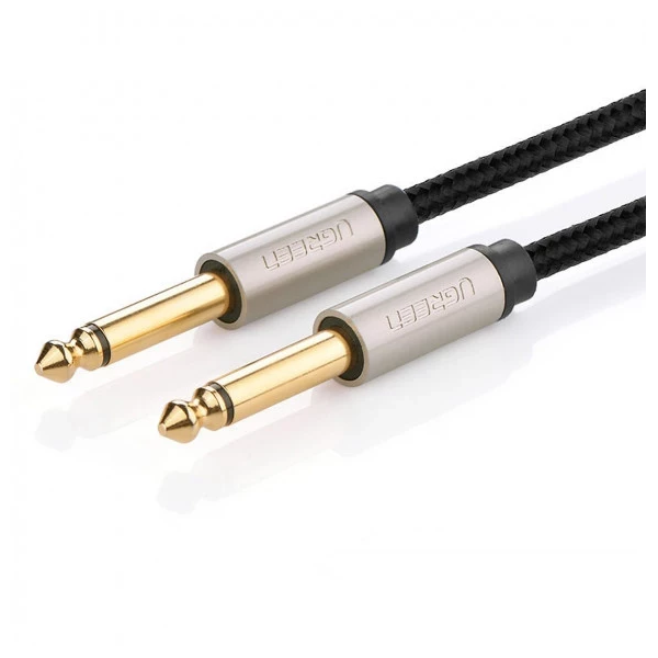 

Кабель UGREEN AV128 10636_ 6.5mm Male to Male Stereo Auxiliary Aux Audio Cable. Длина: 1м. Цвет: серый, AV128