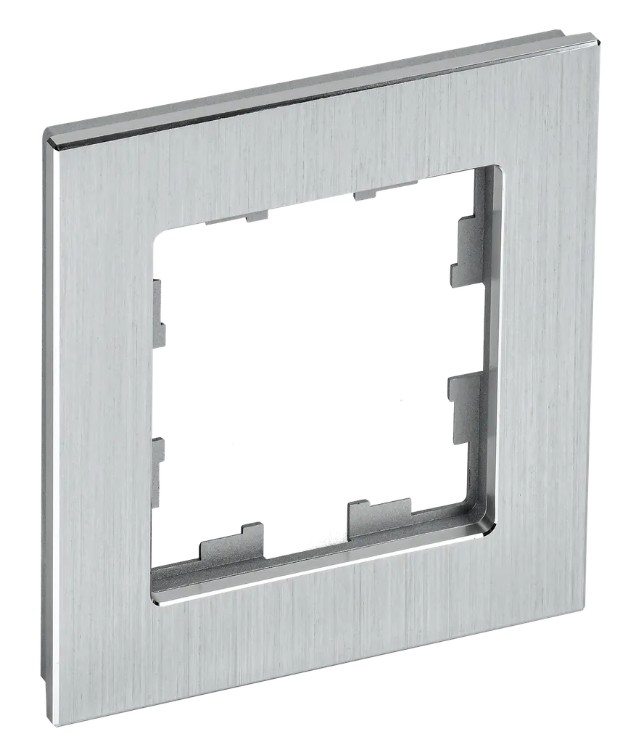 

Рамка IEK BR-M12-K47 1-м BRITE РУ-1-БрА алюминий, BR-M12-K47