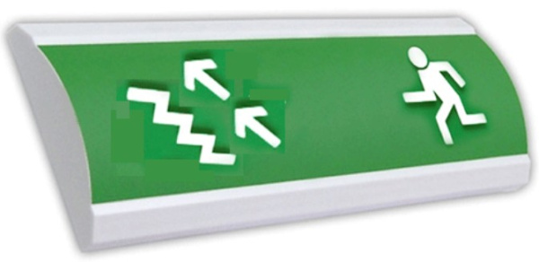 Изображение товара Оповещатель Электротехника и Автоматика ЛЮКС-24 "Человек лестница влево вверх"