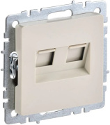 фото Розетка компьютерная IEK BR-K20-2-K10