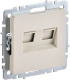 фото Розетка компьютерная двойная IEK BR-K20-2-K10 в Казани