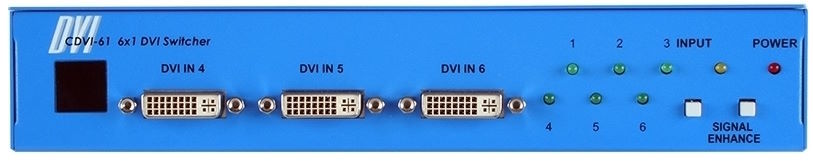 

Коммутатор Cypress CDVI-61 высококачественный 6х1 сигналов DVI-D Single Link, CDVI-61