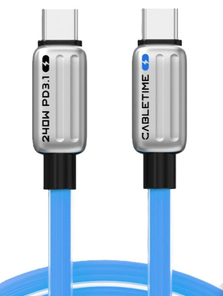 Изображение товара Кабель CABLETIME CT-CM240-ZSB2 для зарядки и передачи данных 1 шт