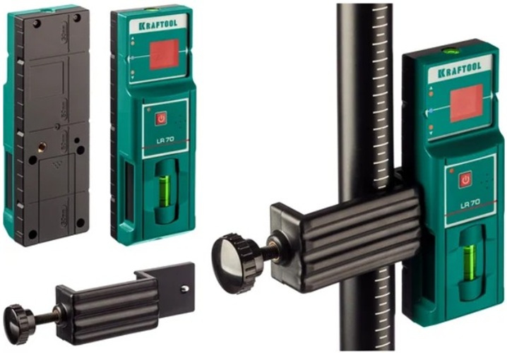 

Детектор Kraftool LR 70 34607 Kraftool для линейного нивелира, LR 70