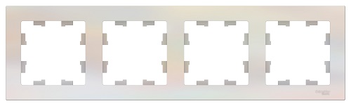 

Рамка Schneider Electric ATN000404 AtlasDesign, 4-постовая, универсальная, жемчуг, ATN000404
