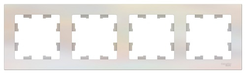 Изображение товара Рамка Systeme Electric AtlasDesign для 4 постов антимикробная пластиковая