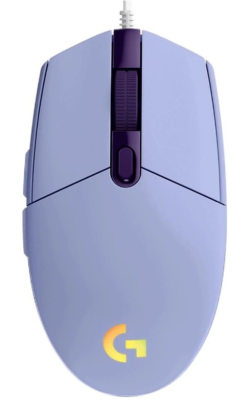 

Мышь проводная Logitech G102 LightSync сиреневая, 910-005802, G102 LightSync