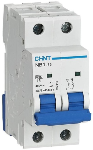 Изображение товара Автоматический выключатель CHINT 179680 серии NB1-63 50А IP20