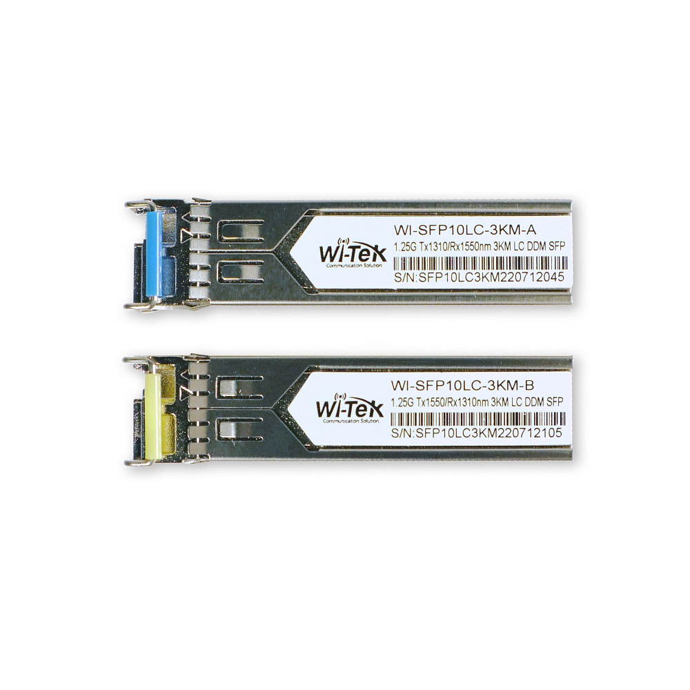 

Модуль Wi-Tek WI-SFP10LC-3KM WDM, дальность до 3км (6dB), комплект 2шт 1310/1550нм, WI-SFP10LC-3KM