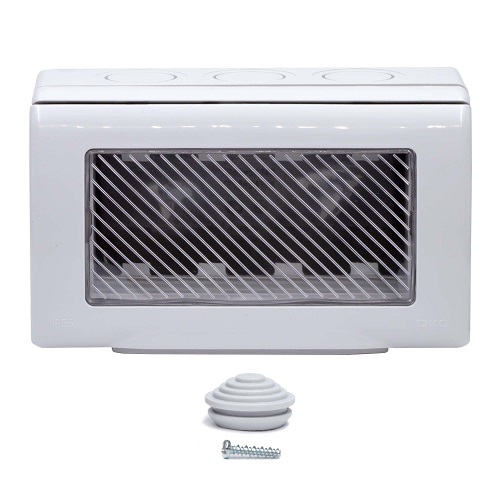 

Коробка установочная DKC 54755 модульная настен. для эл/устан. изделий, IP55, 4мод., "Express", 54755