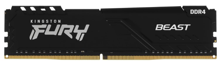 

Модуль памяти DDR4 16GB Kingston FURY KF432C16BB/16 Beast Black 3200MHz CL16 1RX8 1.35V радиатор 288-pin 16Gbit, KF432C16BB/16 (УЦЕНЕННЫЙ)
