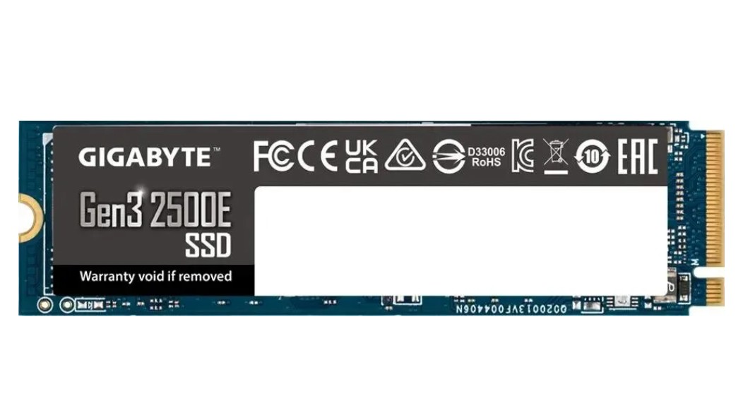 

Накопитель SSD M.2 2280 GIGABYTE G325E2TB Gen3 2500E 2TB PCIe 3.0x4, NVMe 1.3 2400/2000MB/s MTBF 1.5M 480TBW, G325E2TB
