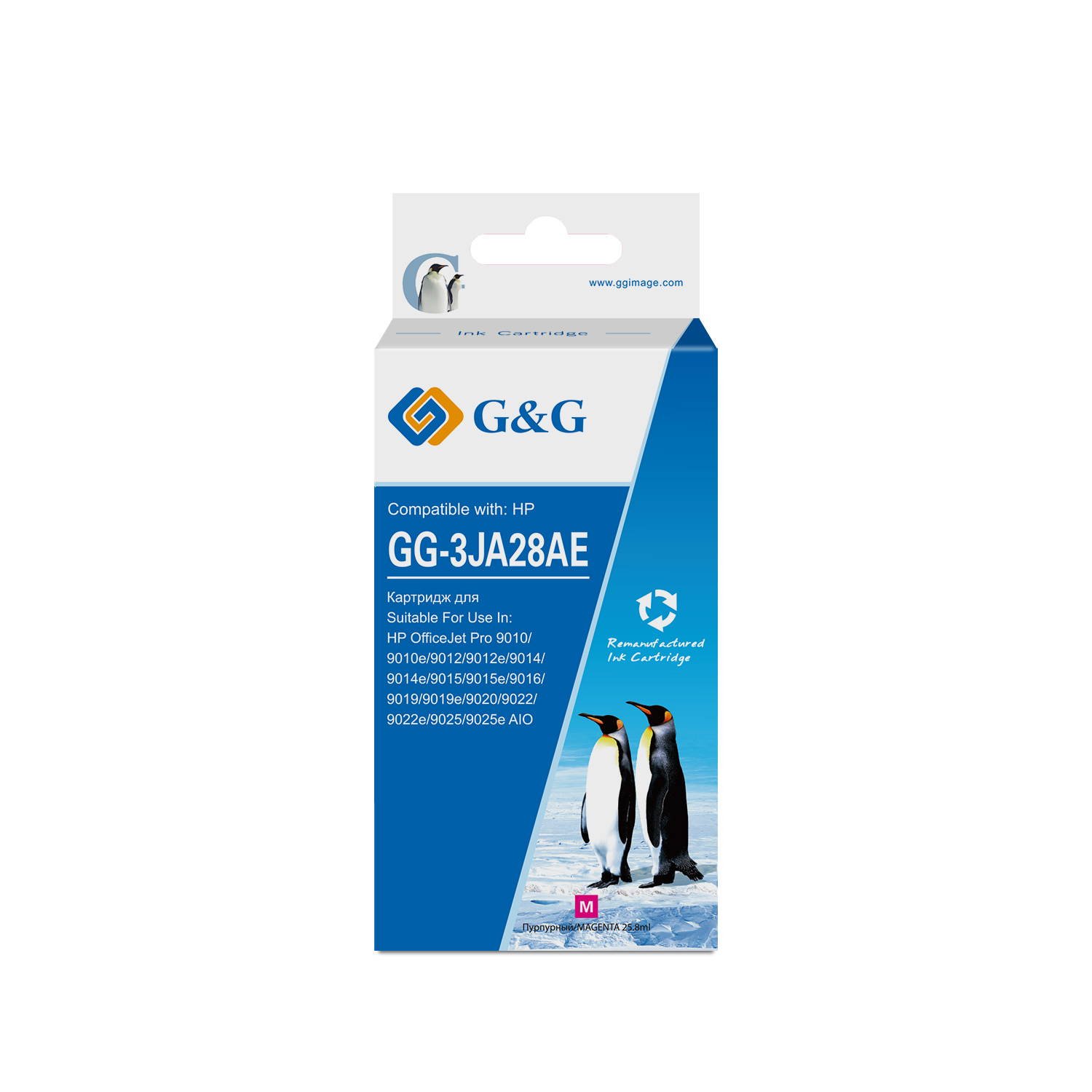 

Картридж G&G GG-3JA28AE струйный 963XL для HP OJ Pro 9010/12/14/15/16/19/20/22/25 (1600стр), пурпурный, GG-3JA28AE