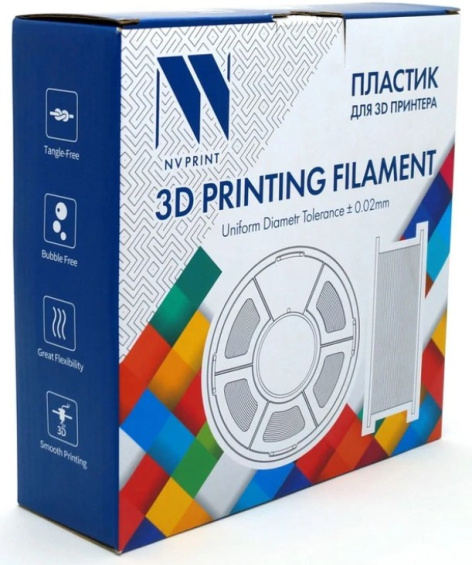 Изображение товара NVP NV-3D-PLA-P-TRANSP-RED прозрачный пластик для 3D печати 1.75 мм 1000 г