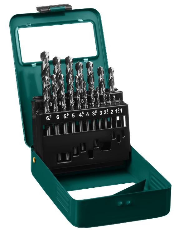 

Набор сверл Kraftool 29651-H19 по металлу 19шт., 29651-H19