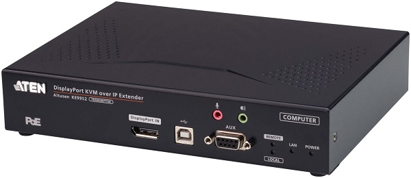 

Удлинитель Aten KE9952T-AX 4K KVM с доступом по IP, поддержкой одного DisplayPort-дисплея и функции PoE, передатчик, KE9952T-AX