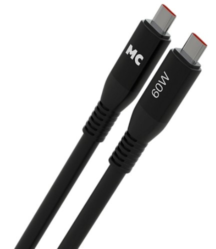 Изображение товара Кабель More Choice K83aa USB Type-C 1 метр черный для зарядки и передачи данных