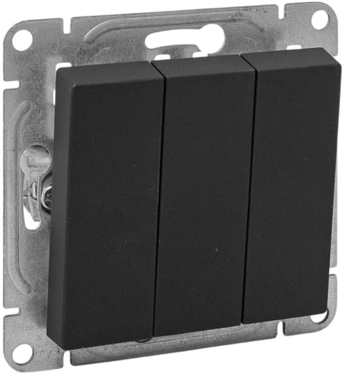 

Выключатель трехклавишный EKF UP1-SWB-31 чёрный Эпика, UP1-SWB-31