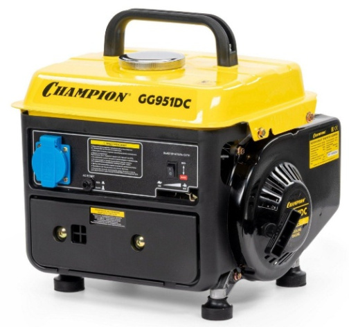 Изображение товара Генератор бензиновый CHAMPION GG951DC синхронный с ручным запуском